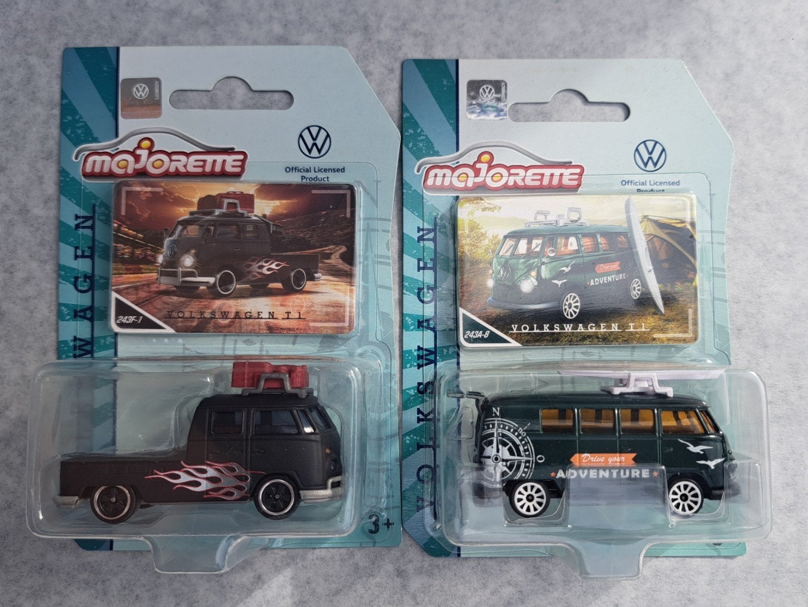 lot de 2 vw combi majorette, Enlèvement ou Envoi, Comme neuf, Voiture