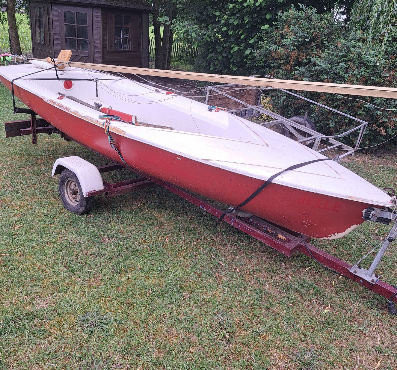 Zeilbootje met trailer, Watersport en Boten, Ophalen