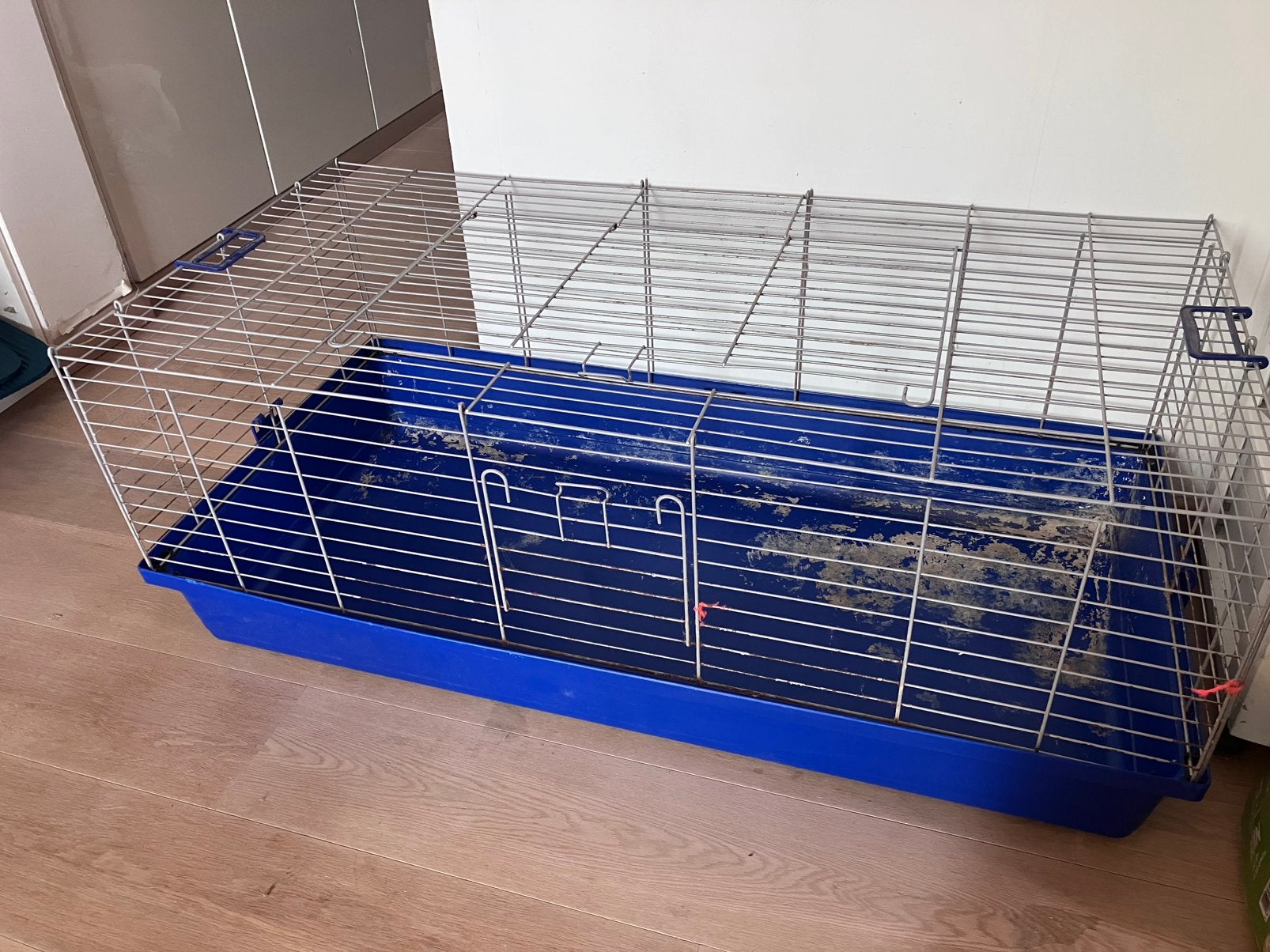 Cage à lapin, Ophalen, Gebruikt