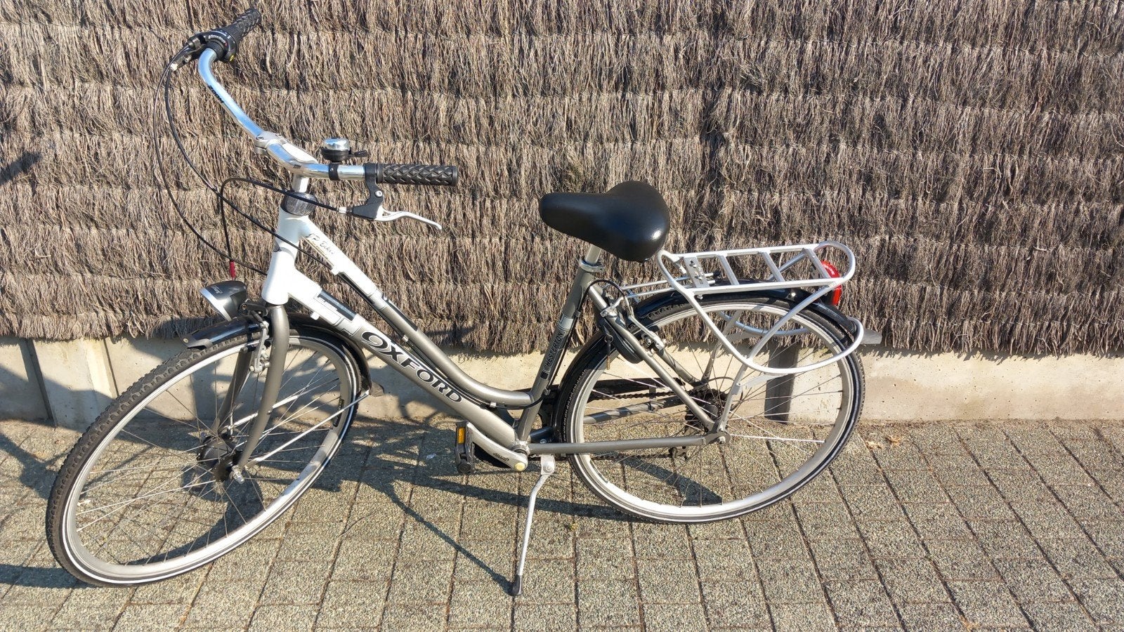 Damesfiets Oxford Chesterton /City Comfort – Wit/Grijs, Gebruikt, Versnellingen, 50 tot 53 cm, Ophalen