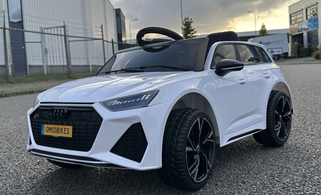 Kinder Auto Audi RS6 12v Bleutooth / Leder / RC, Ophalen of Verzenden, Nieuw