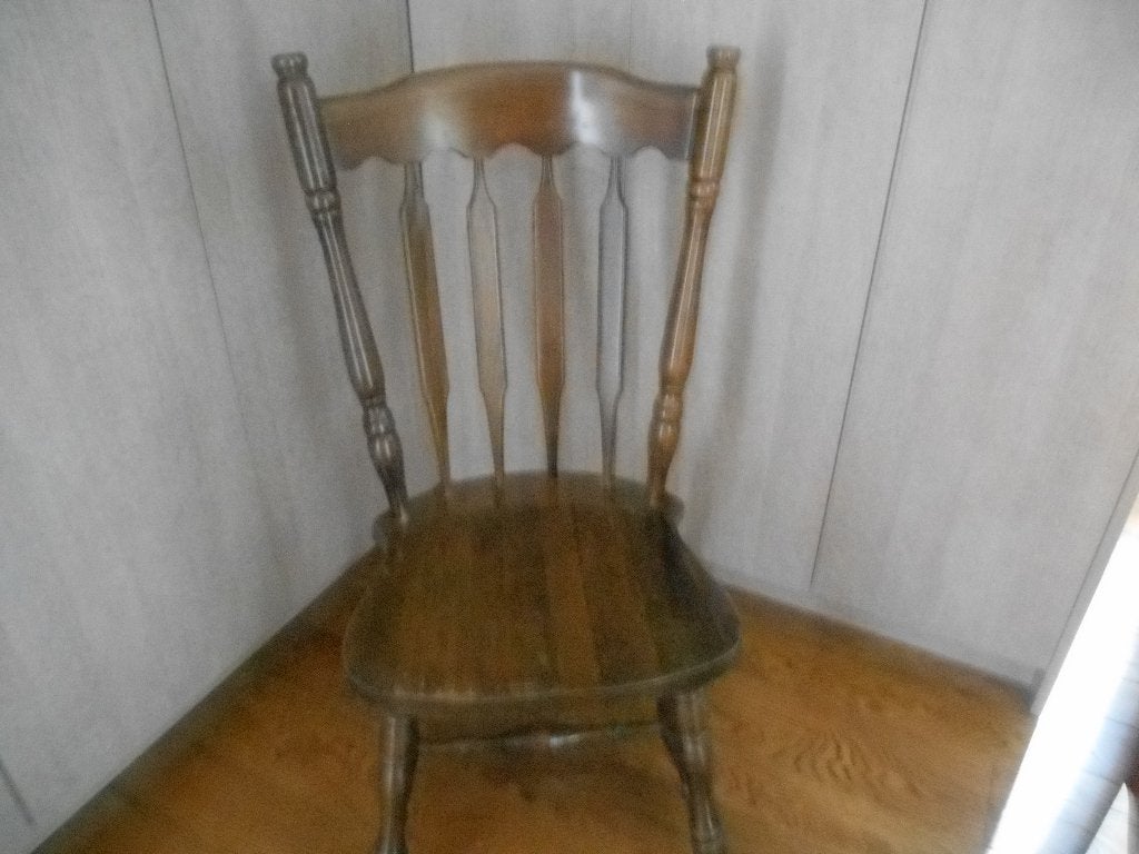 1 houten stoel voor 5 euro, Divers, Lots de brocante, Enlèvement, Utilisé