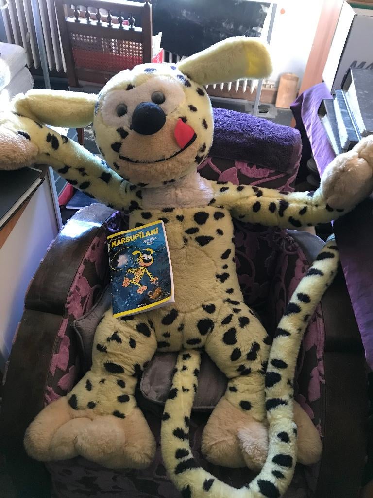 Peluche géante Marsupilami, Enfants & Bébés, Jouets | Peluches, Avec étiquette, Jaune, Singe, Grand (plus de 80 cm)