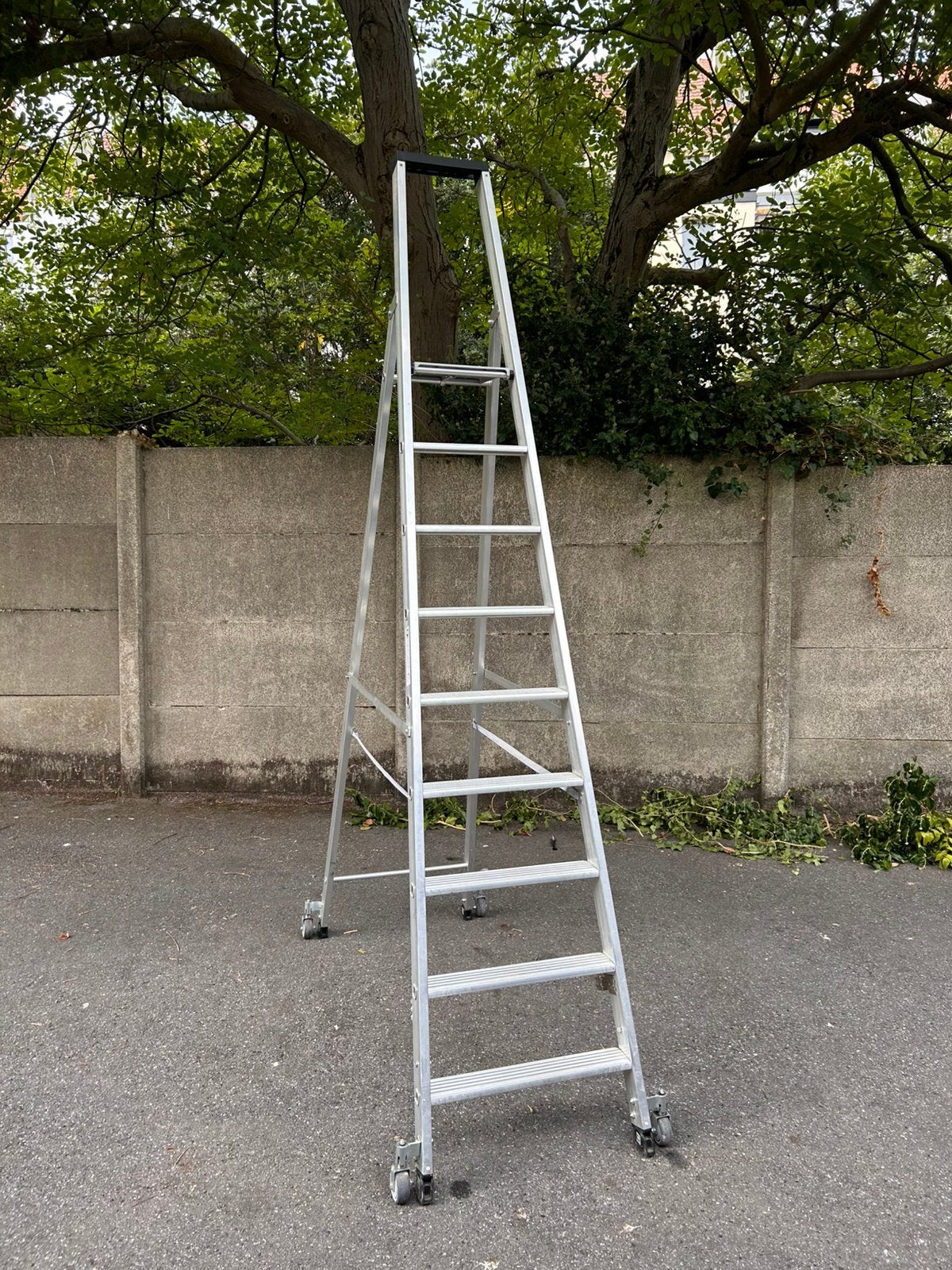 Echelle profesionel escabeau / (échafaudage) Munk, Bricolage & Construction, 2 à 4 mètres, Pliable ou rétractable/escamotable