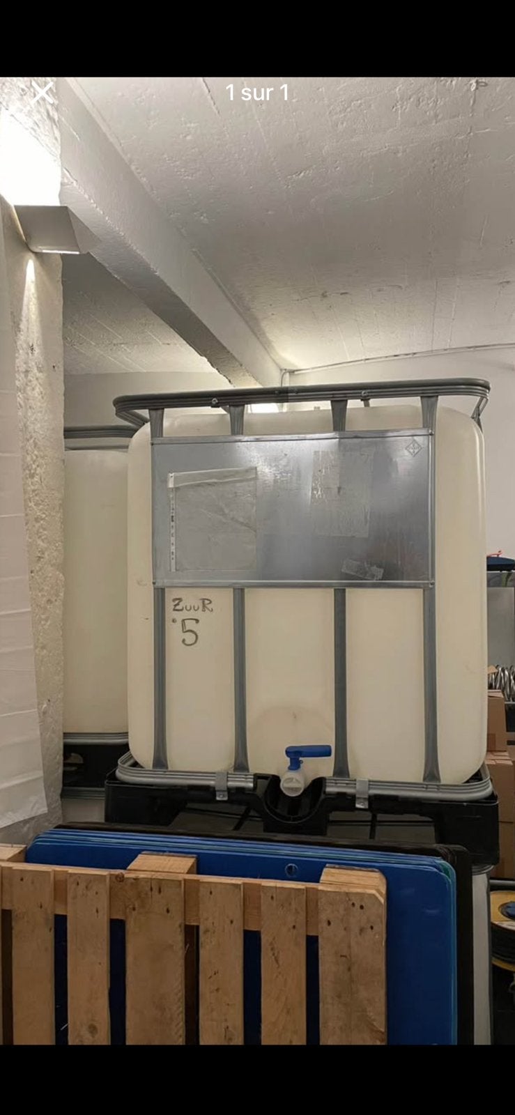 Ibc 1000L, Enlèvement