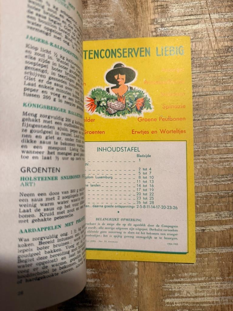 Keus van Gewestelijke recepten en nationale gerechten 1955, Enlèvement ou Envoi, Utilisé, Entrées et Soupes, Europe