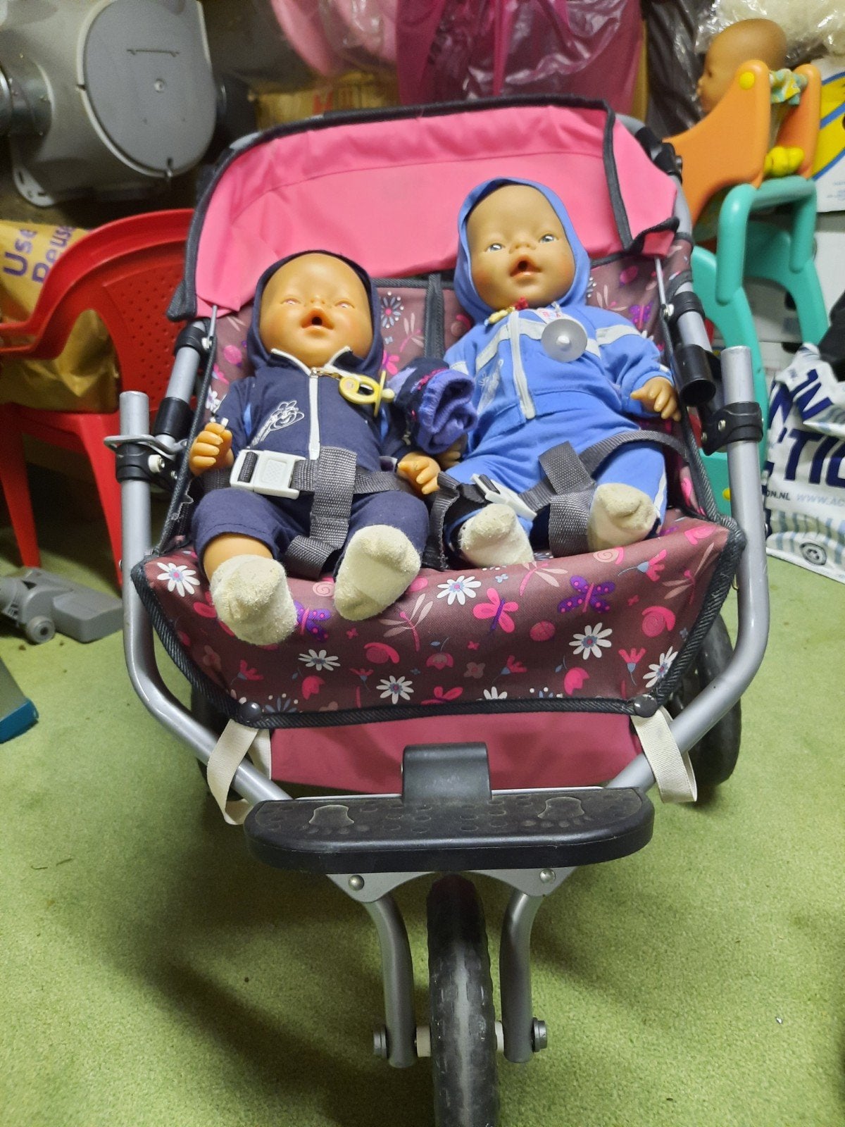 poppen boogie met twee baby borns, Fietsen en Brommers, Ophalen
