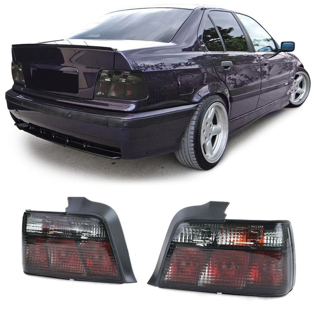 Achterlichten Voor BMW E36 Sedan Zwart Smoke Set, Verzenden
