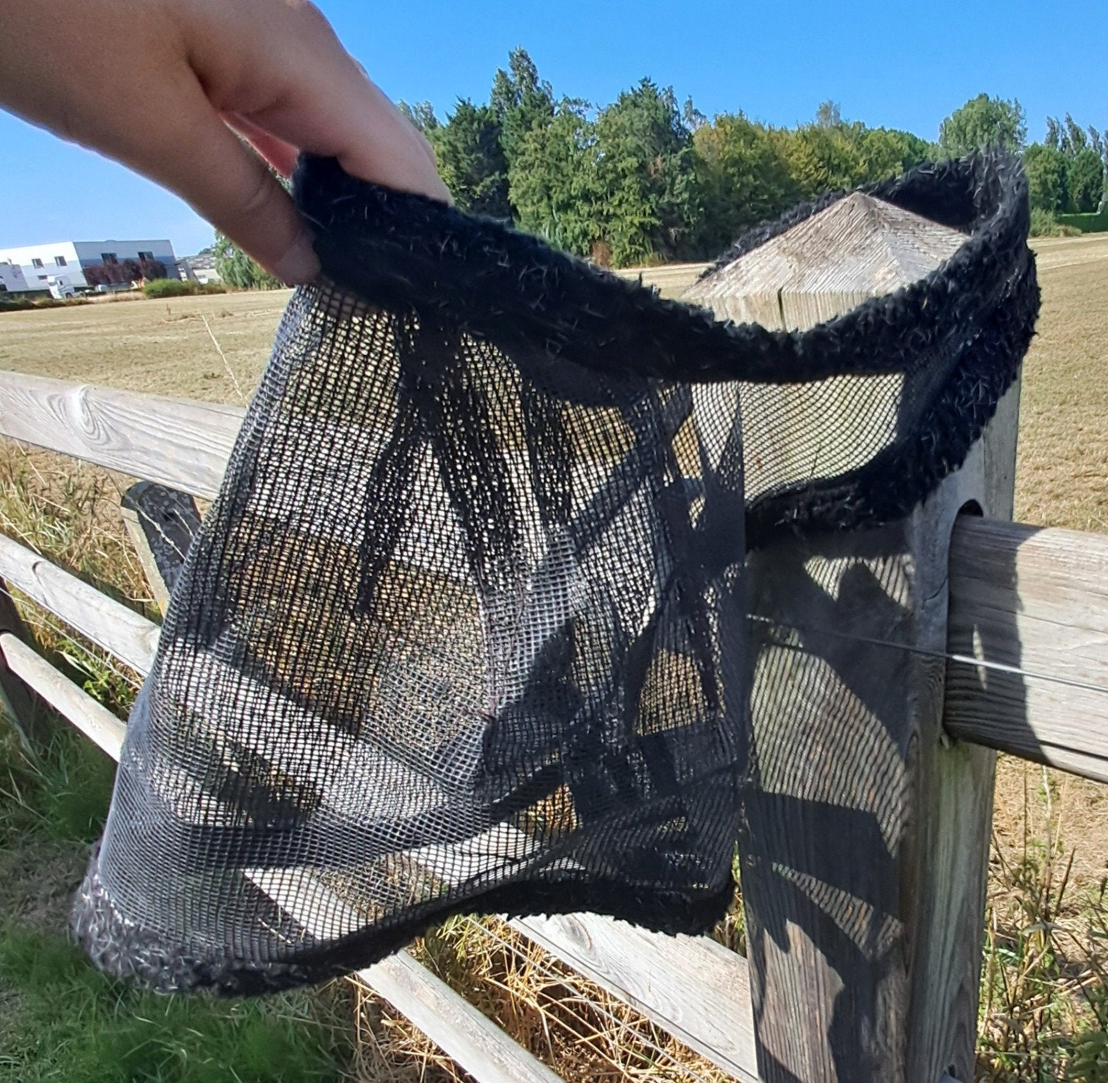vliegenmasker paard maat cob, Dieren en Toebehoren, Paarden en Pony's | Overige Paardenspullen, Ophalen, Gebruikt