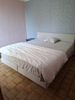 Boxspring, Ophalen, Verstelbaar, Beige, Tweepersoons