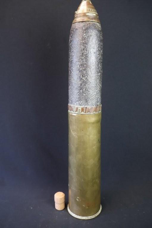Britse WO1 18 pounder schrapnel LEEG, Verzamelen, Ophalen of Verzenden