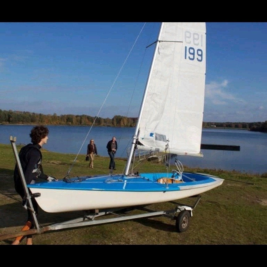GRATIS Contender Zeilboot, Sports nautiques & Bateaux, Voiliers ouverts, Enlèvement, Gouvernail