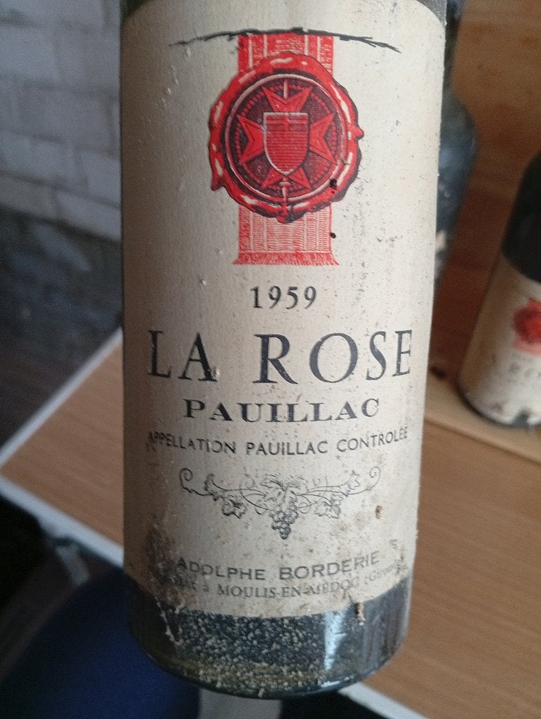 Lot 25 flessen oude Bordeaux-wijnen 1959, 1961, 1970..., Verzamelen, Ophalen
