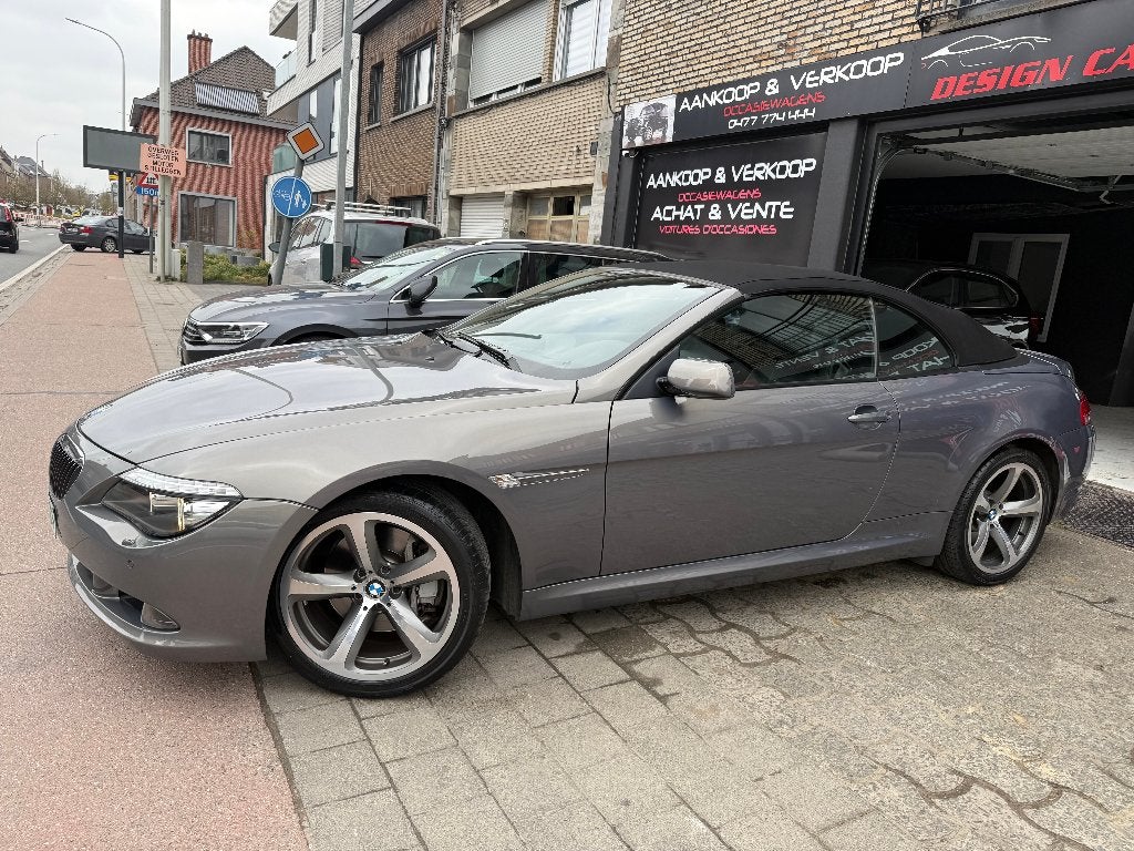 BMW 650 Belgische auto 36000km Carnet BMW*Carpas compleet*, Automaat, Euro 5, Zwart, Cabriolet
