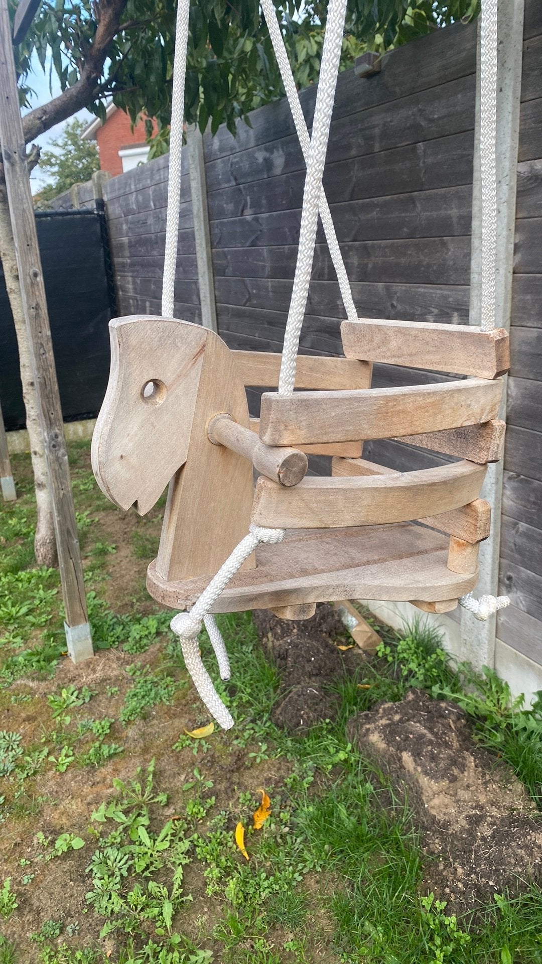 Massief houten schommelstoel, Ophalen, Gebruikt, Schommel