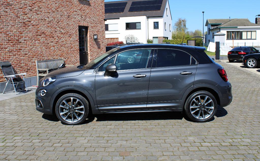 Fiat 500X 1.5 Hybrid Sport Automaat bwj 12/2023 38000km !!, Autos, Fiat, Argent ou Gris, Achat, Entreprise, Garantie prolongée
