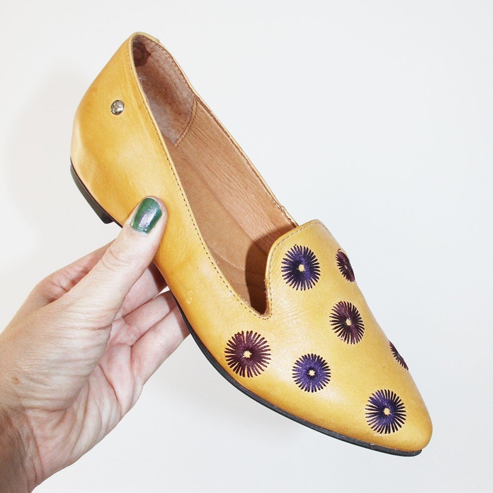 Prachtige Vintage Leren Pikolinos Pumps s10 (Maat 36) € 55,-, Kleding | Dames, Pumps, Geel, Ophalen of Verzenden, Zo goed als nieuw