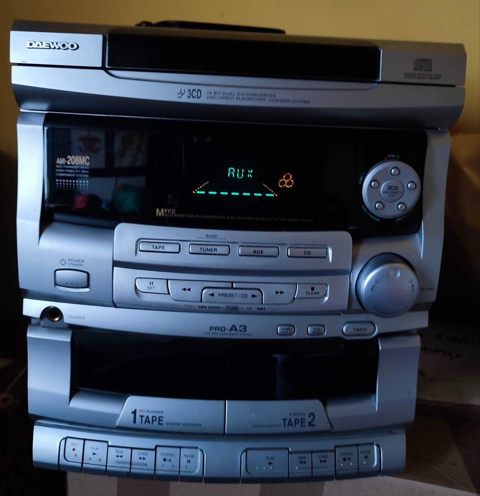 Chaîne Hi-Fi Daewoo Ami-208MC 3 CD, Enlèvement
