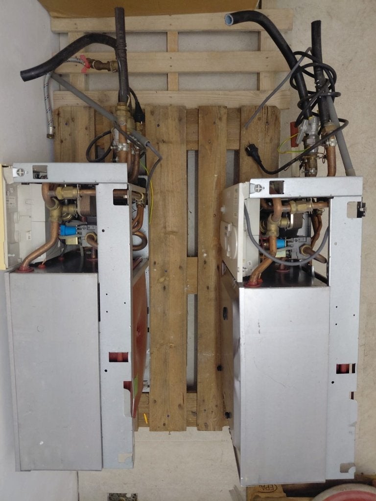 Chaudière murale à gaz Vaillant Turbomax Plus 24 kW, Chauffe-eau, Comme neuf, Enlèvement, Inconnu