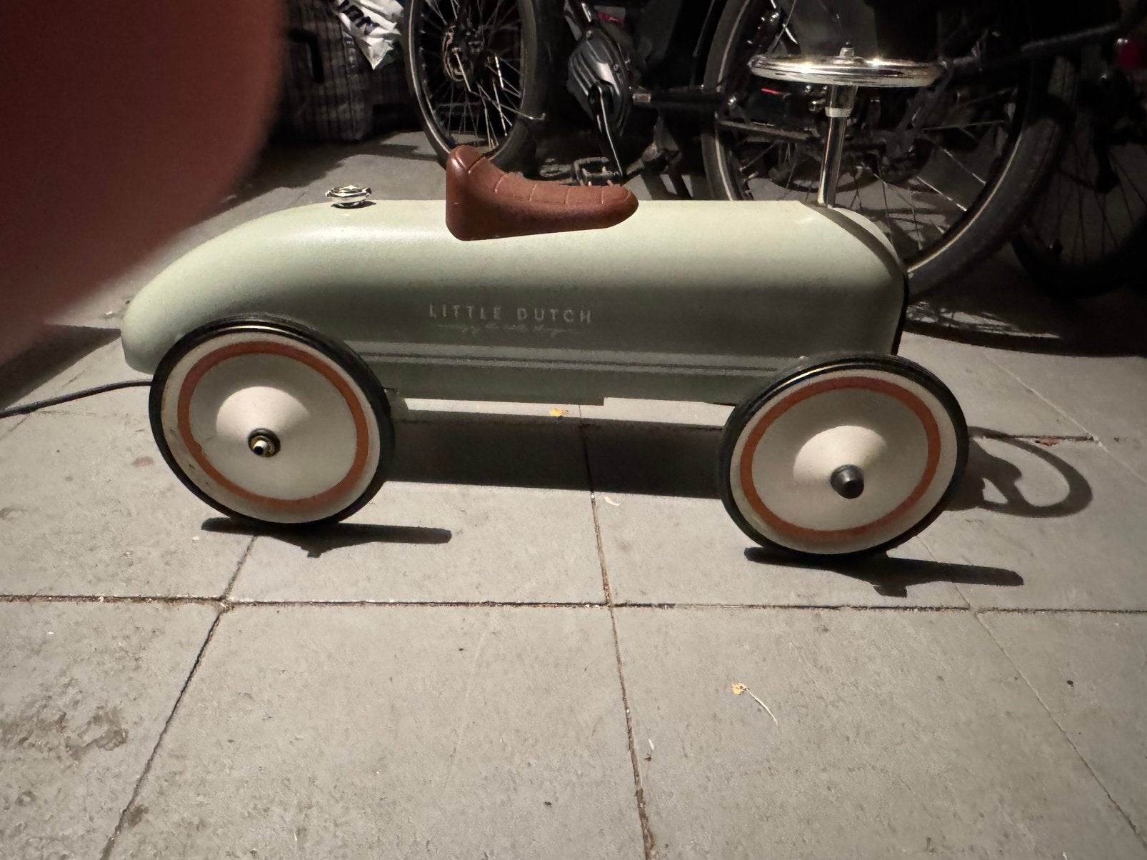 Little Dutch Retro Loopauto – Olive Green, Kinderen en Baby's, Ophalen of Verzenden, Gebruikt