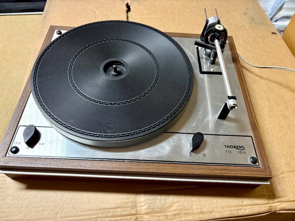 Thorens TD 165 platenspeler, TV, Hi-fi & Vidéo, Tourne-disques, Utilisé, Tourne-disque, Thorens, Enlèvement