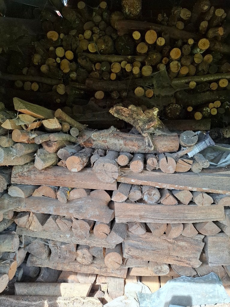 Bois  de chauffage, Tuin en Terras, Brandhout, 6 m³ of meer, Ophalen, Eikenhout, Blokken