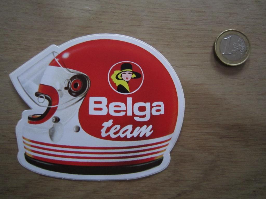 Retro/vintage sticker - Autosport Belga Team, Ophalen of Verzenden, Zo goed als nieuw, Sport