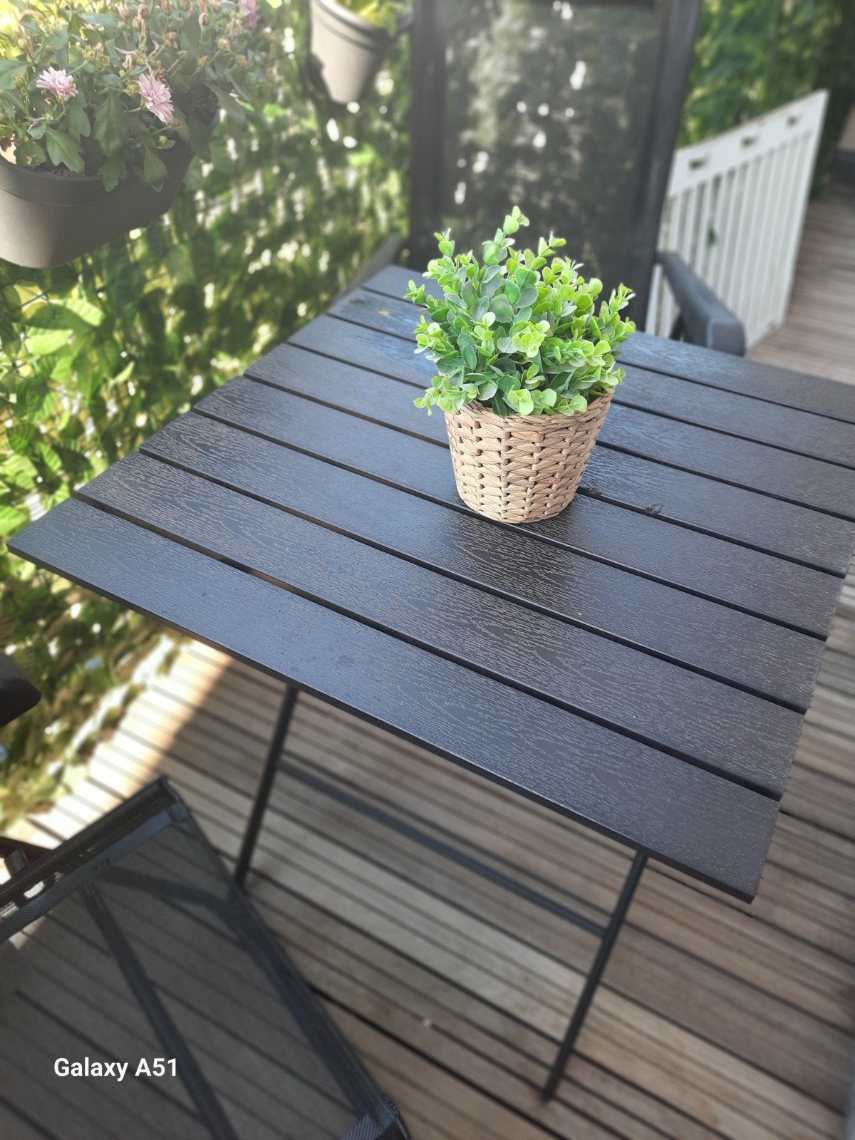 tuintafel + 2 stoelen, Tuin en Terras, Ophalen, Inklapbaar