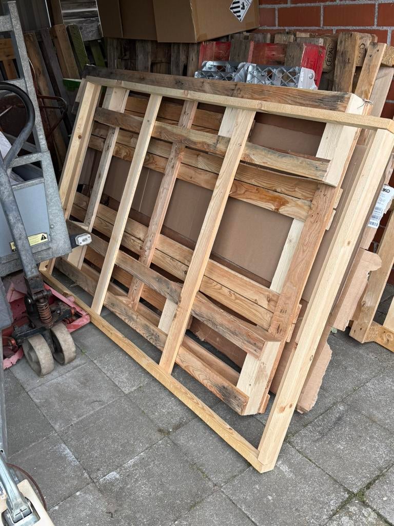 Gratis stookhout, Ophalen, Zo goed als nieuw, Pallet