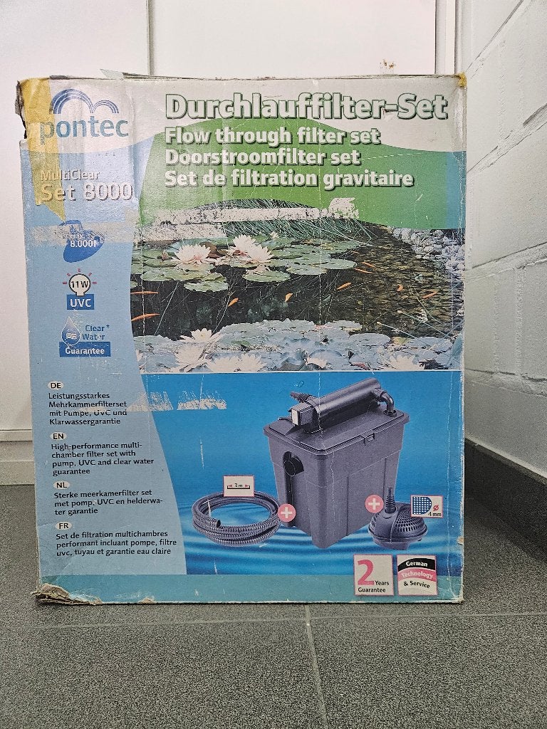 Filter + pomp voor vijver, Ophalen, Zo goed als nieuw, Vijverfilter