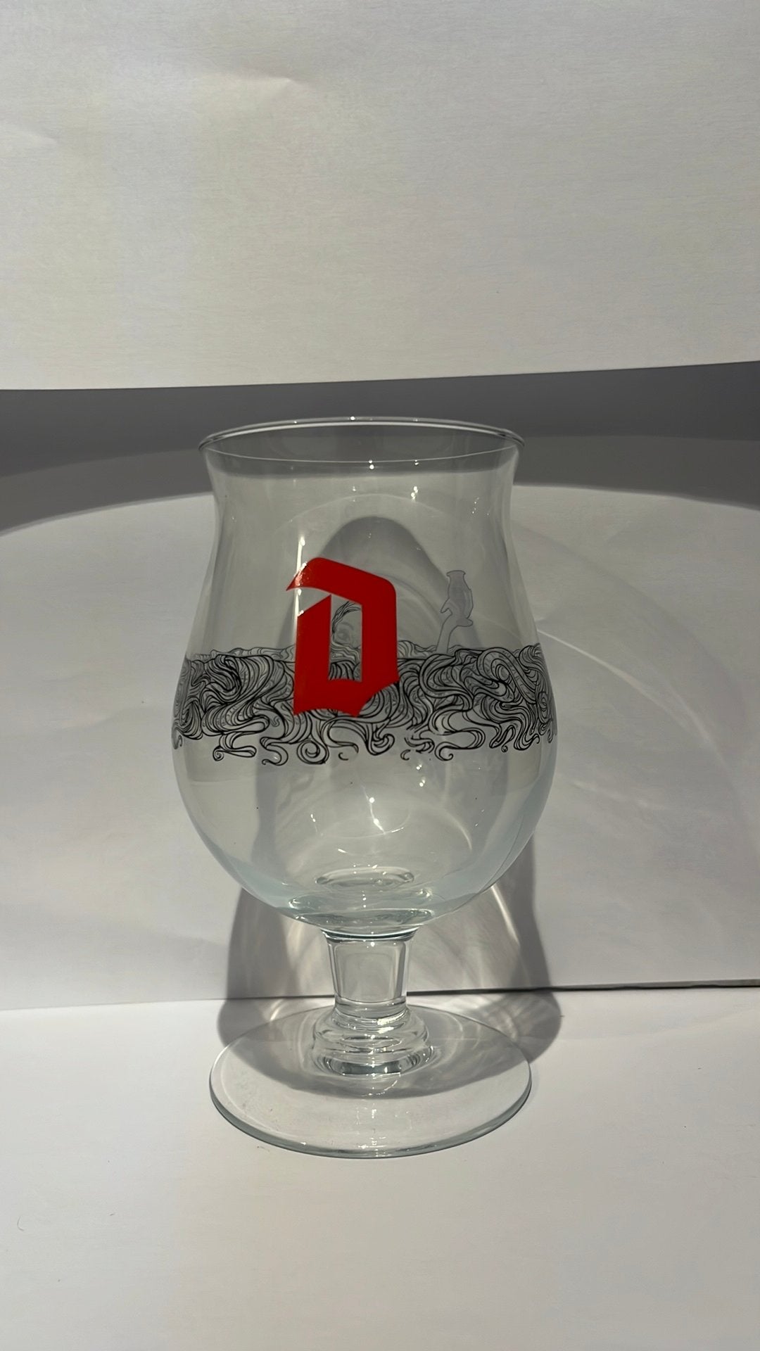 Duvel glas winking lizard, Verzamelen, Ophalen of Verzenden, Zo goed als nieuw, Duvel