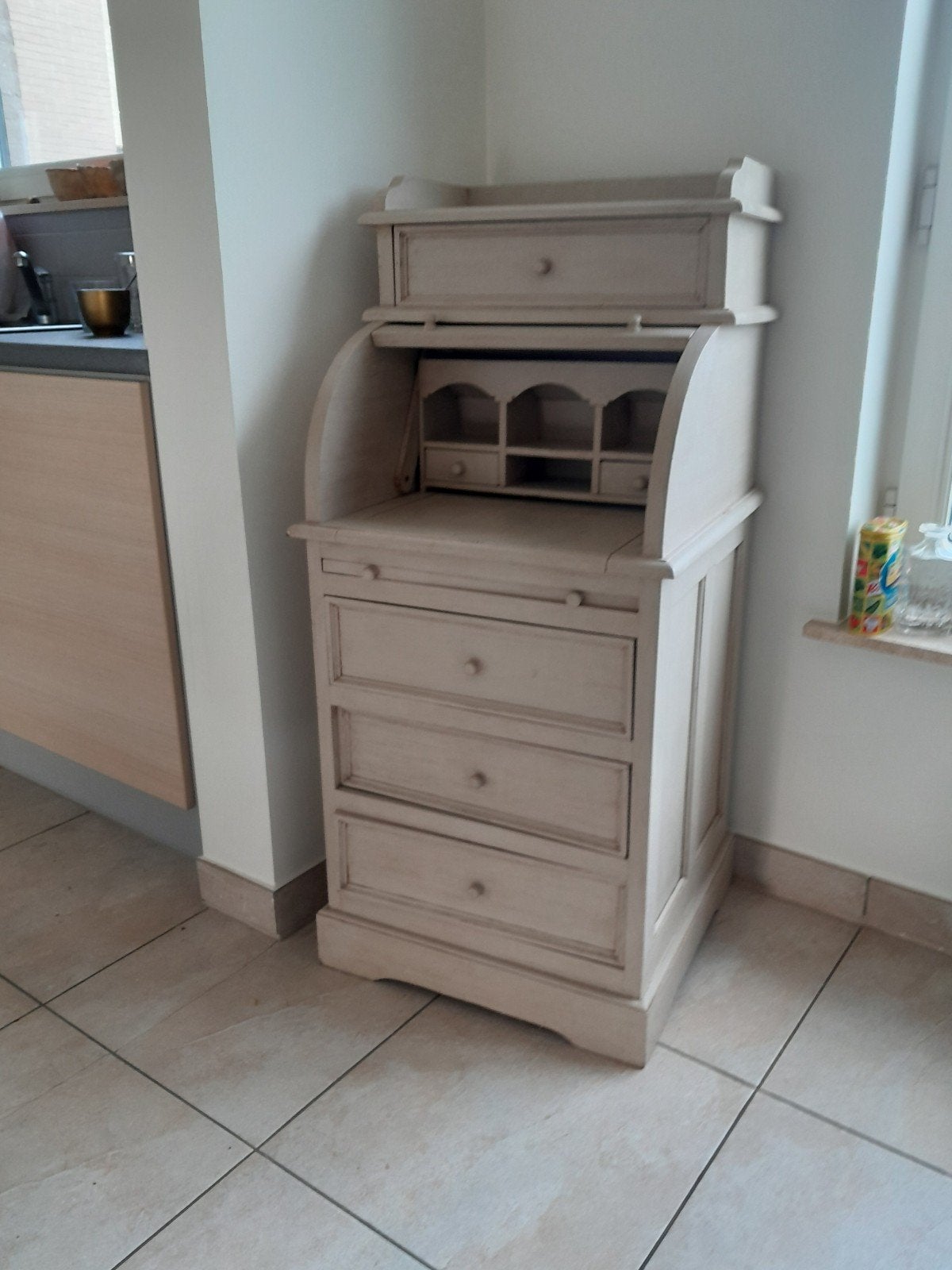 antiek bureau kast, Ophalen of Verzenden