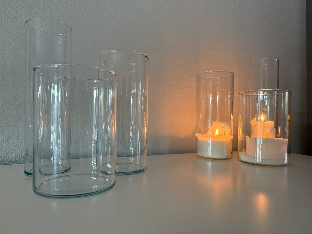 8 SETS van 3 VAZEN: zo goed als nieuw (-50%), Ophalen, Glas