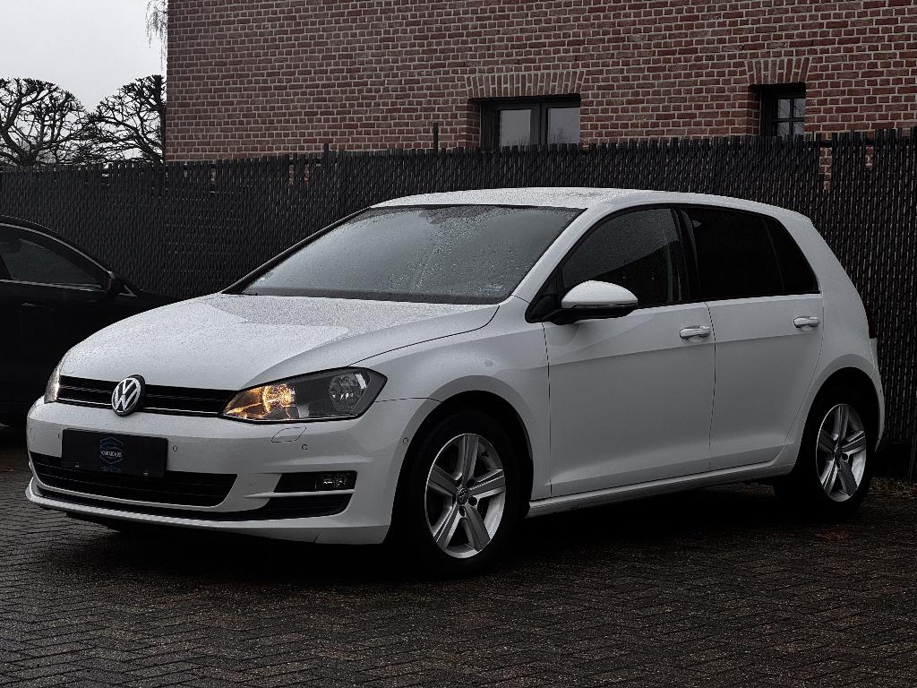 VW GOLF 7 BENZINE 2013 157DKM GEKEURD&GARANTIE, Auto's, Voorwielaandrijving, Stof, Wit, 5 deurs