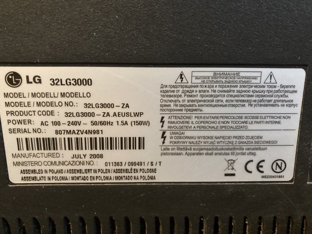Digitale TV, TV, Hi-fi & Vidéo, 50 Hz, 80 à 100 cm, Enlèvement, Utilisé