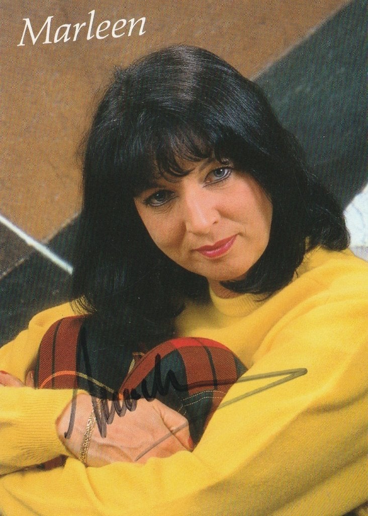 Marleen - foto met handtekening - 1996, Verzamelen, Muziek, Artiesten en Beroemdheden, Ophalen of Verzenden, Zo goed als nieuw