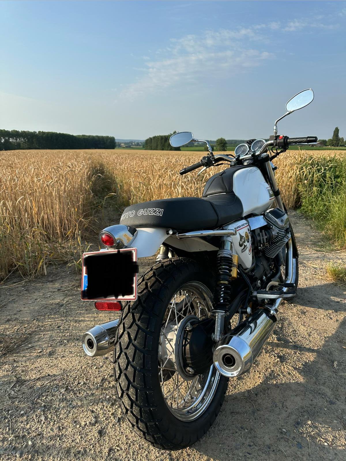 Moto Guzzi V7 klassieke Scrambler, Motoren, 750 cc, 2 cilinders, Occasion, Motorrijbewijs A