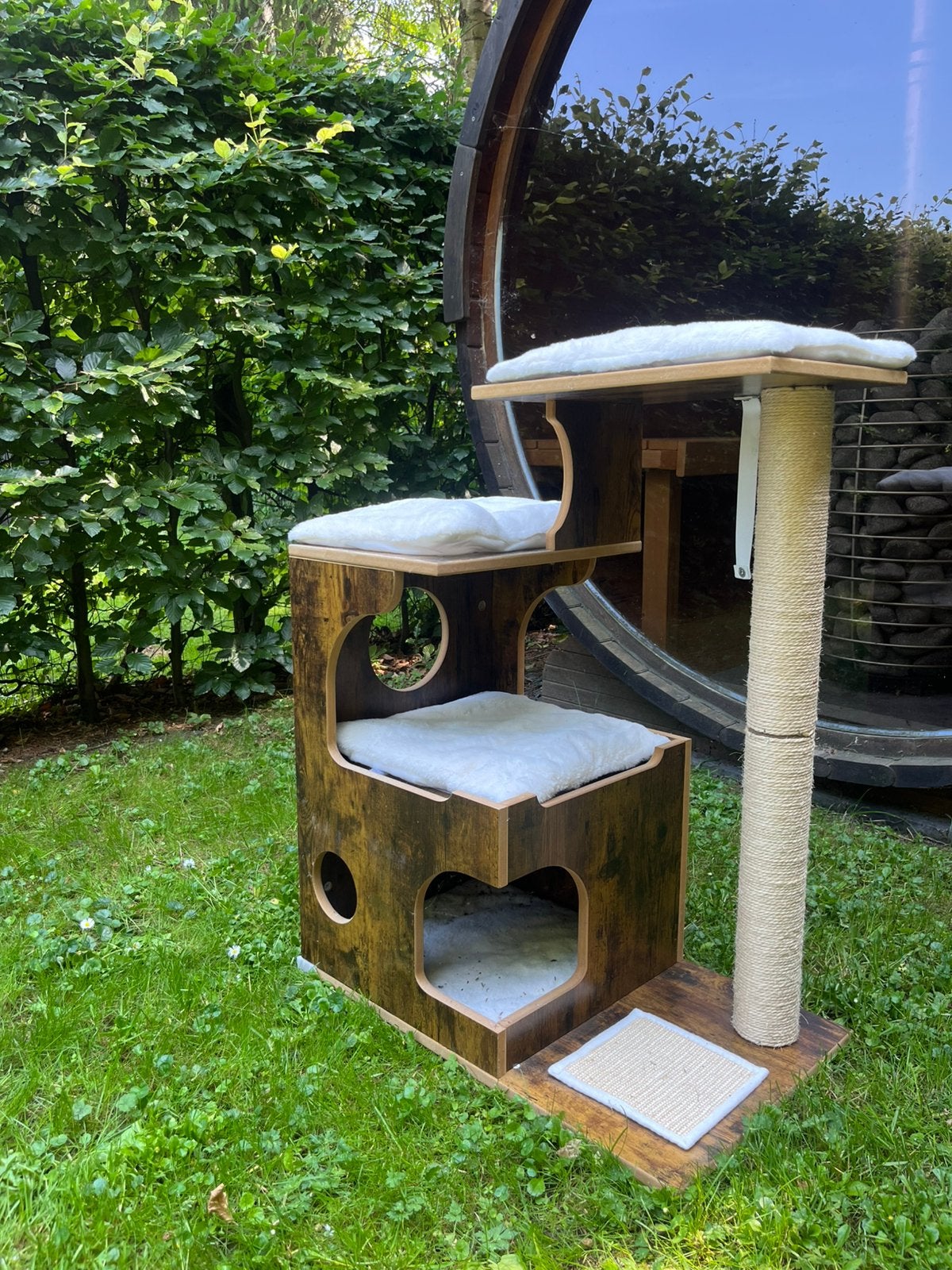 Katten krabpaal/huisje, Ophalen, Zo goed als nieuw, Krabpaal