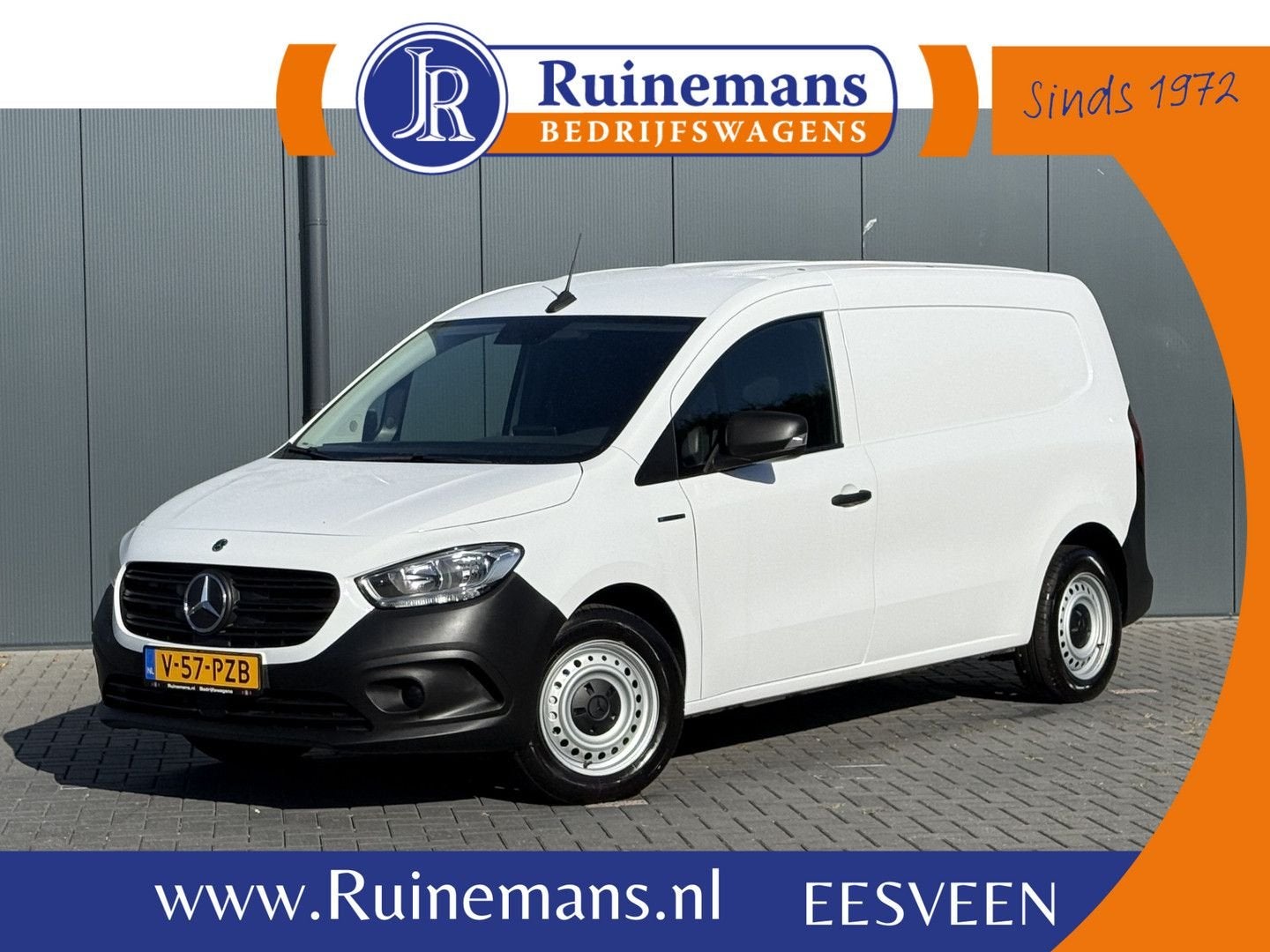 Mercedes-Benz eCitan 112 Pro 51 kWh / L2H1 / TREKHAAK / 3-ZI, Auto's, Automaat, Wit, Mercedes-Benz, Elektrisch