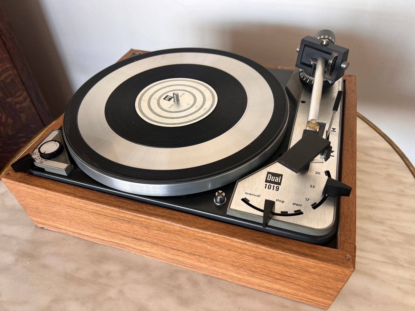 Dual 1019 platenspeler GETEST PERFECT, Tourne-disque, Comme neuf, Enlèvement, Automatique