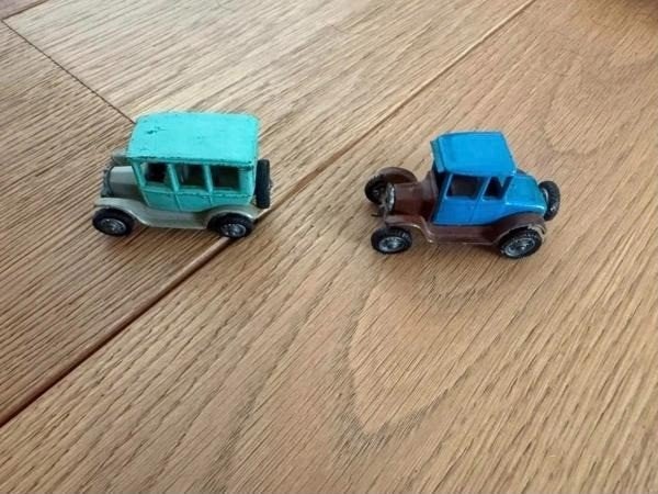 Lot 2 voitures miniatures Best Box Ford T 1919 Holland, Enlèvement ou Envoi, Utilisé, Voiture