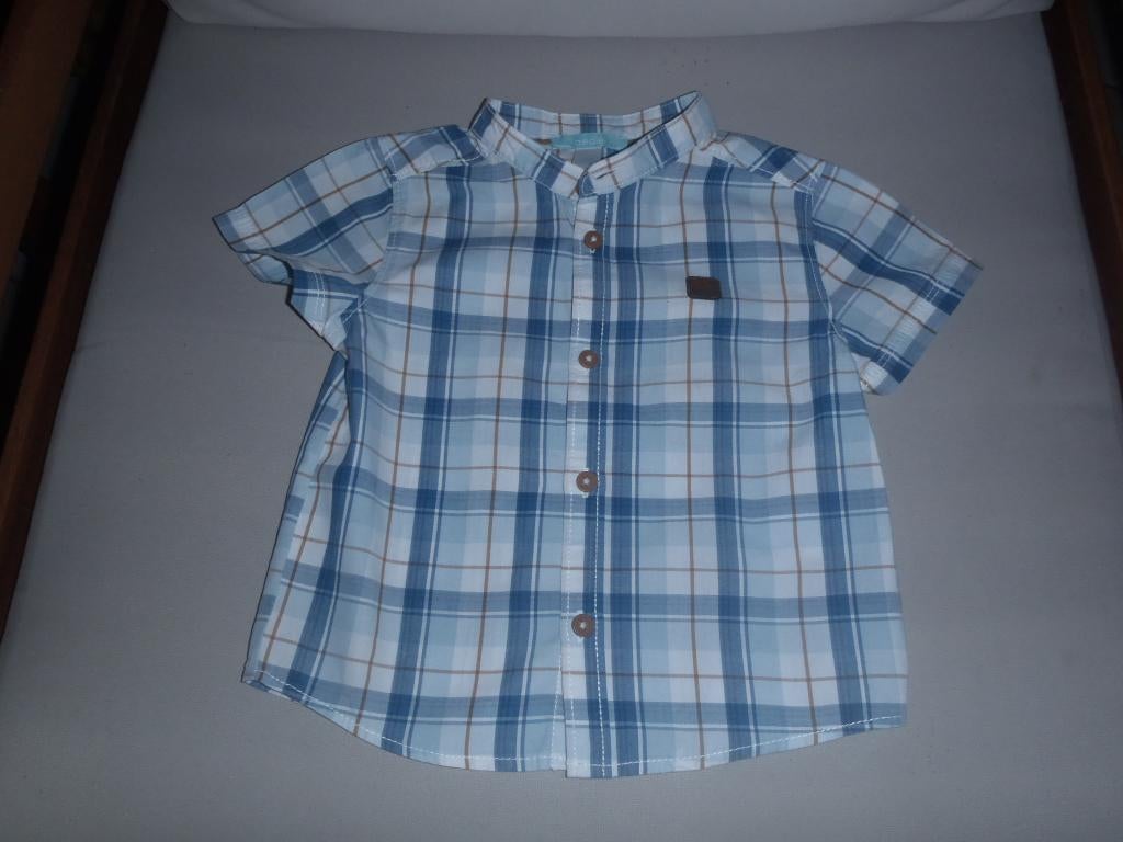 Shirt maat 74, Kinderen en Baby's, Babykleding | Maat 74, Zo goed als nieuw, Jongetje, Overhemdje of Bloesje, Ophalen of Verzenden