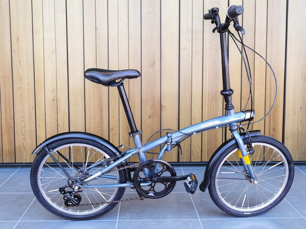 B'Twin vouwfiets in Perfecte staat – 6 versnellingen, Ophalen, 20 inch of meer, Velgrem, Versnellingen