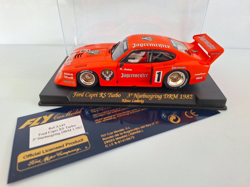 Fly Ford Capri RS Turbo Nürburgring DRM Klaus Ludwig 82 A145, Overige merken, Racebaan, Verzenden, Nieuw