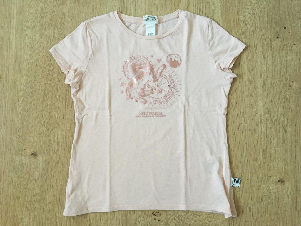 H&M, roze t-shirt Harry Potter 146 - 152, Ophalen of Verzenden, H&M, Meisje, Shirt of Longsleeve