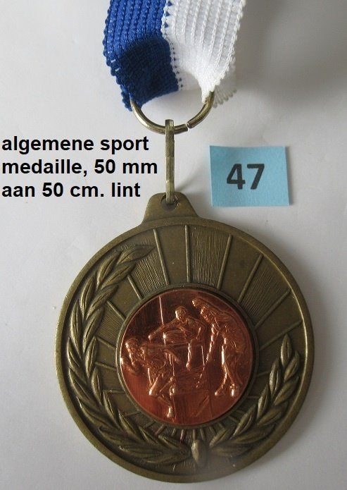 algemene sport medaille aan lang lint, de Zweedse spelen, Ophalen of Verzenden, Overige materialen