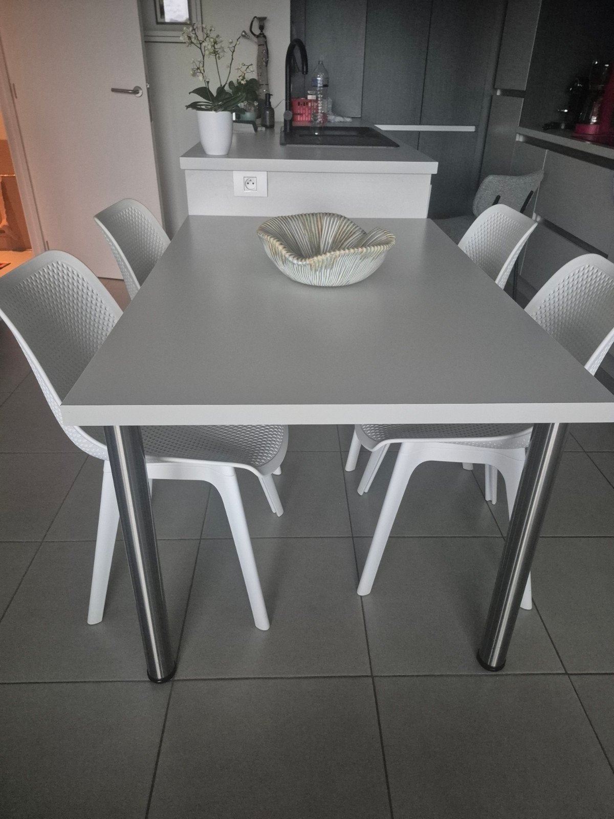4 stoelen, Huis en Inrichting, Ophalen, Wit