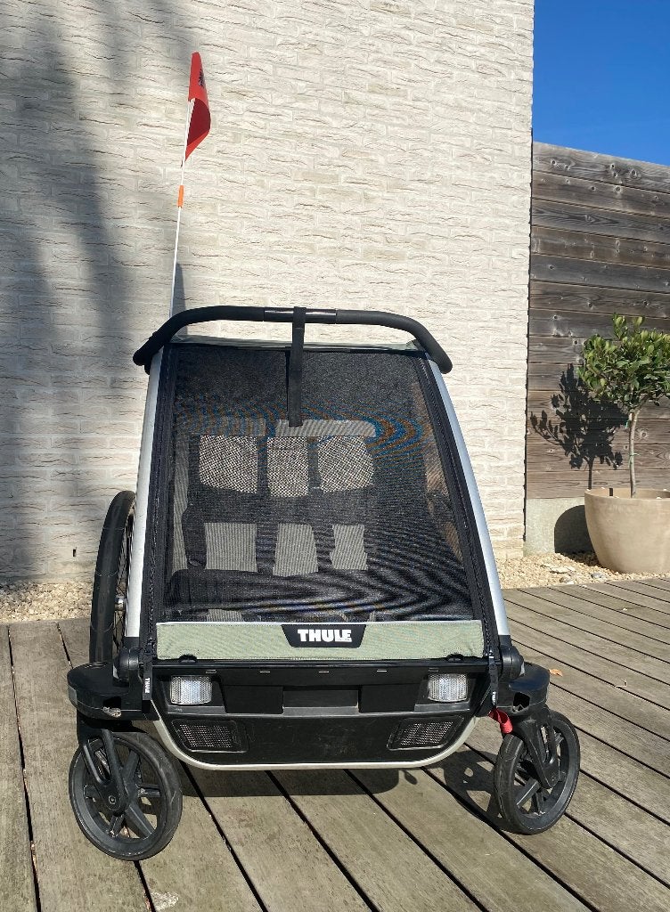 Thule Chariot Lite Double - 2 zits fietskar, Fietsen en Brommers, Ophalen, Gebruikt, Opvouwbaar, 20 tot 40 kg
