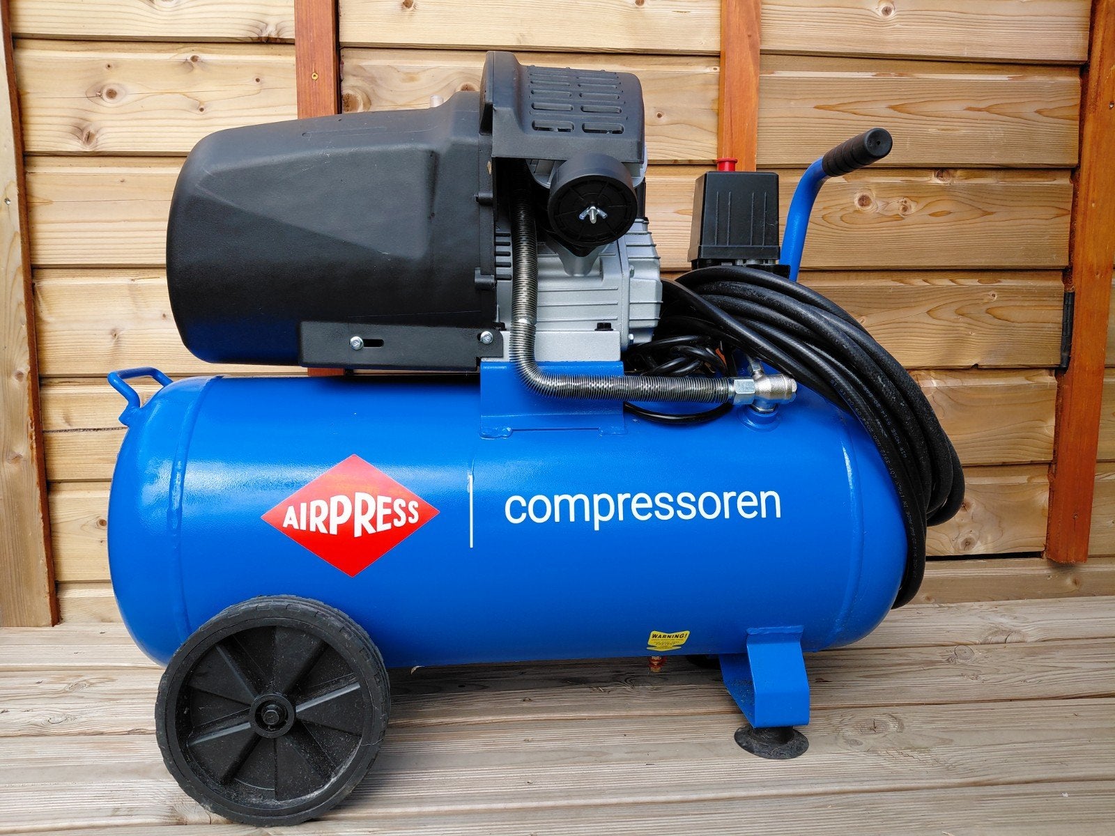 Airpress HL425-50 2cyl compressor ZGAN, Doe-het-zelf en Bouw, 25 tot 100 liter, Ophalen, Zo goed als nieuw, 6 tot 10 bar