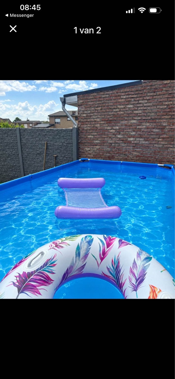 Zwembad Intex, Tuin en Terras, Ophalen, Zo goed als nieuw